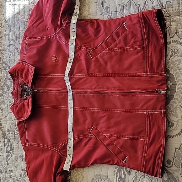 Ariat Women’s Red Zip-up Jacket Size Small - Picture 14 of 16